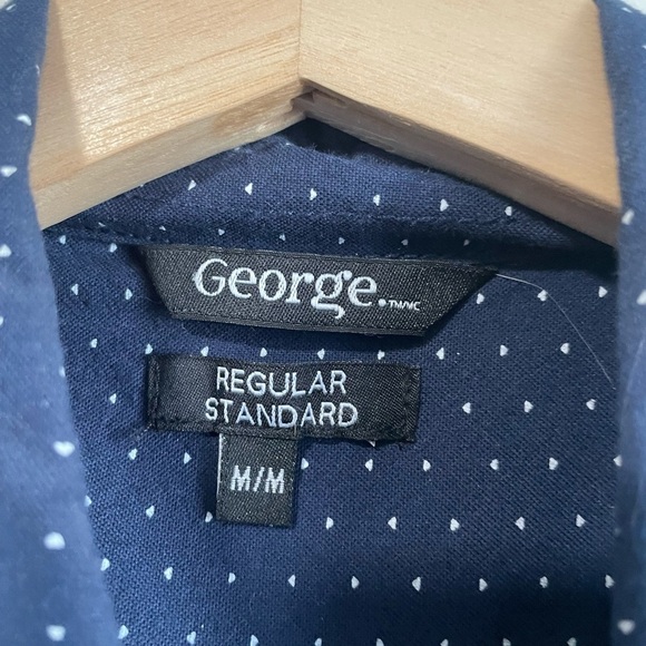 George Men's Long  Sleeve Poplin Button-Up Shirt - Picture 5 of 7